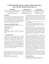 The average salary for a science teacher is $63,431 per year in atlanta, ga. Pdf A Model For High School Computer Science Education The Four Key Elements That Make It