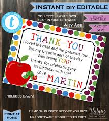 Birthday Thank You Gift Hungry Caterpillar Thank You Card Very Hungry Caterpillar Gift Birthday Party Thanks Custom Personalize D First Birthdays Hungry Caterpillar Party Birthday Fun