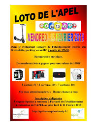 Tirage du lundi 11 janvier 2021. Le Loto De L Apel Assomption Bondy