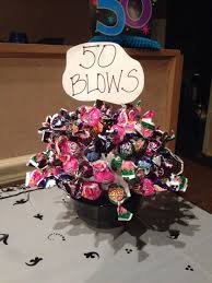 50 Blows Bouquet For A 50th Birthday Party Gift 50th Birthday Party Gifts 50th Birthday Party Birthday Gift Ideas