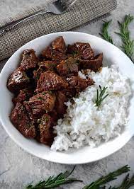 Garlic And Rosemary Beef Tips Recipe Beef Tips Beef Tip Recipes Beef Dishes