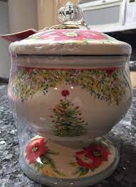 Perfect for your holiday baking or | pioneer woman holiday desserts are some of the best and these chocolate candy cane cookies are. Pioneer Woman Holiday Cheer 5 Candy Dish Canister With Lid Christmas Tree New Holiday Cheer Pink Christmas Christmas Cheer