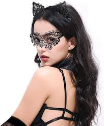 Amazon.com: Black Cat Costume for Women, Halloween Masquerade Mask, Lace  Ears, Gloves, Tail, Choker Necklace : Clothing, Shoes & Jewelry