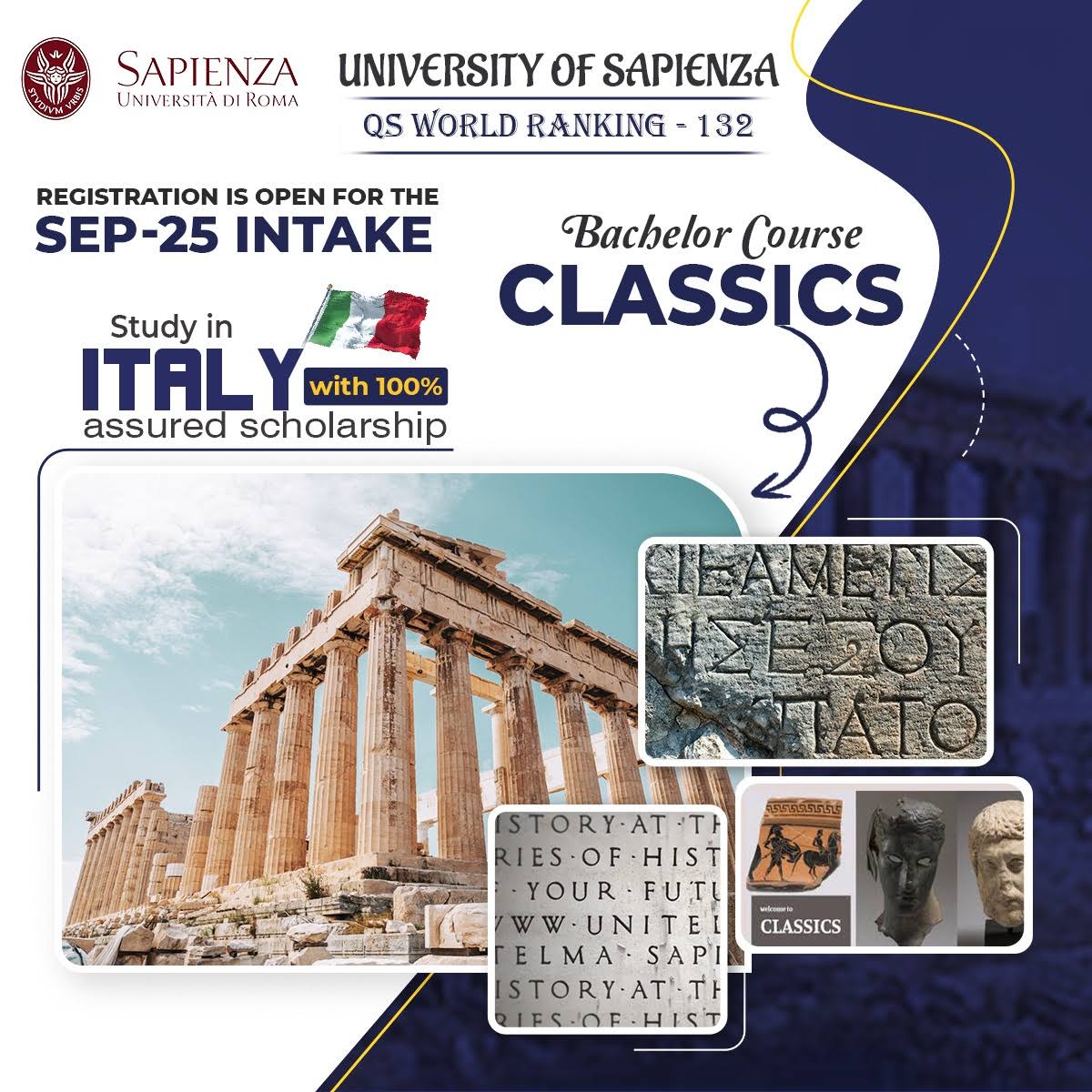Study bachelors in sapienza product image
