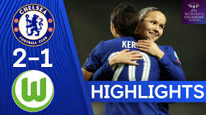 Live score and latest updates. Chelsea 2 1 Vfl Wolfsburg Blues Secure Victory In Quarter Final First Leg Uefa Champions League Youtube