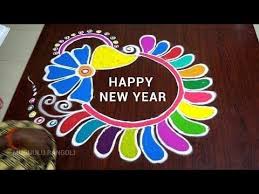 50 Simple Easy Happy New Year 2019 Rangoli Designs Kolam Designs And Muggulu Designs New Year Rangoli Rangoli Designs Rangoli Designs Images