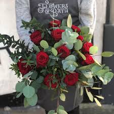 Luxurious boxed preserved roses that last a year. Classic 12 Or 24 Red Rose Bouquet Delivered In Bath Flowers Of Bath