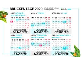 Feiertage sind rot markiert, schulferientage grün. Bruckentage 2021 Wie Ihr Bis Zu 78 Tage Urlaub Macht Urlaubsguru