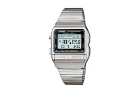 Casio databank is a series of digital watches manufactured by casio. Casio Data Bank Stainless Steel Telememo Digital Stop Watch Silver Db380 1df Kogan Com
