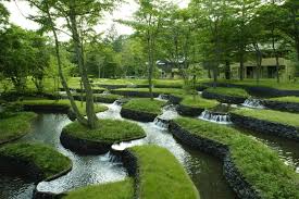 Architecture Idyllic Hoshinoya Karuizawa Hotel In Naturally Beautiful Environment Beautiful Green Garden Wasser Im Garten Landschaftsbau Ideen Landschaftsbau