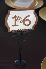 Fall Colors Table Marker Wedding Table Markers Table Markers Colorful Table