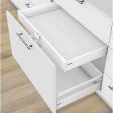Casserolier à l'anglaise pour meuble de cuisine freiné/faible profondeur, l60 x h18 x p27 cm lv de 45 1 meuble de 40 pour l'évier et sur le retour 1 casserolier de 80 en petite profondeur. Kit Tiroir Coulissant A L Anglaise Blum Accessoires De Cuisine