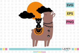 Download Halloween Llama Svg Funny Llama Clipart Alpaca Png 364609 Illustrations Design Bundles