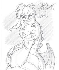 John Pomeroy On Instagram Interestingly The Person Who Ordered This Commission Of Elliot From Disney S Pete Disney Drawings Dragon Tattoo Vector Disney S