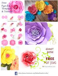 First download and uncompress the zip file. Free Templates Tutorials For Making Paper Flowers With Cricut Or Silhouette