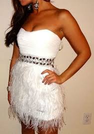 White Jewel Beaded Sequin Ostrich Feather Tube New Years Eve Party Dress Xs 0 Casual Wedding Dress New Years Eve Dresses Rehearsal Dinner Dresses