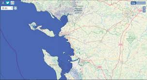 Exemple de carte zoomé sur la france : Montee Des Eaux L Ile De France Et Un Quart Du Littoral Directement Menaces Cartes