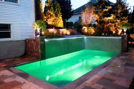 One can swim in the upper level because the lower one is too small for that. New Jersey In Ground Pool Takes International Pool Awards By Storm