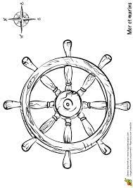 coloriage mer et marin barre de gouvernail sur hugolescargot com tatouage flocon neige licorne arc-en-ciel