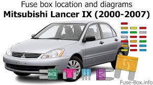 Outlander sport 2019 smartphone link display audio (sda) 6. Fuse Box Location And Diagrams Mitsubishi Lancer Ix 2000 2007 Youtube