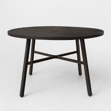 Fairmont 4 Person Round Patio Dining Table Black Threshold Round Patio Table Dining Table Black Patio Dining Table