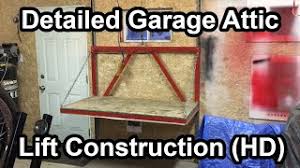 Attic storage lifts here's how it works: Detailed Garage Attic Lift Build Hd Youtube