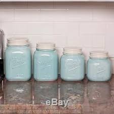 ceramic kitchen canister set of 4 mason