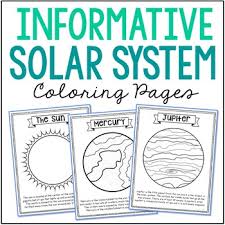 Solar System Coloring Pages Worksheets Teaching Resources Tpt