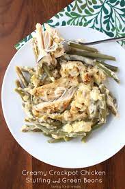 August 21, 2019 by lindsay leave a comment. Creamy Crockpot Chicken Stuffing And Green Beans Family Fresh Meals