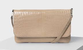 1602 Konvo Clutch in Nude Croco — UFO No More