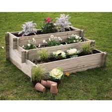 Hochbeet Aus Holz Mit Stufen Fur Krauterbeet Nikole Hochbeet Tom Garten Gartenprodukte