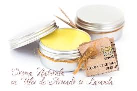 Crema Naturala Regeneratoare Cu Ulei De Avocado Vitamina B3 Niacinamida Vitamina E Pantenol Ulei Esential De Lavanda