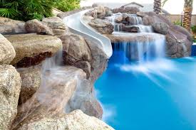We use standard 1½ fittings in our units but larger fittings can be installed per customers request (fees may apply) we do not supply tubing with these units. Backyard Oasis Pool Spa Swim Up Bar Grotto Slides Water Features Mediterranean Swimming Pool Hot Tub Phoenix By Unique Landscapes And Custom Pools Houzz Uk