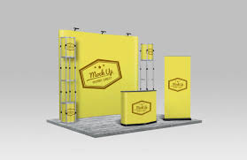 Trade Show Booth Mockup Display Mockup Mockup Tradeshow Booth