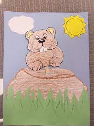 Craft Monday Groundhog Day Craft Groundhog Day Activities School Crafts Winter Theme Preschool