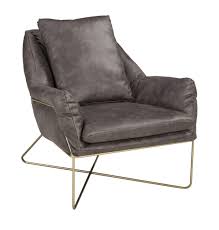 Lowest Price On Signature Design By Ashley Crosshaven Gray Accent Chair A3000040 Shop Today Accent Chairs Leather Accent Chair Grey Accent Chair