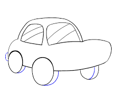 (step 9) draw a line at the bottom of the door. How To Draw A Cartoon Car Easy Step By Step Drawing Guides