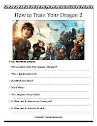 What species of dragon is valka's dragon, cloudjumper? Movie Worksheet How To Train Your Dragon 2