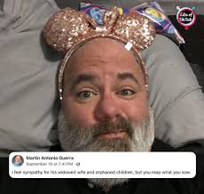 Assistant Professor at Tarrant County College, Martin Guerra with pronouns  in his bio in response to Charlie's ass*ssinat*on: "you reap what you sow."