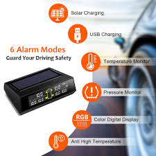 If you're traveling a greater distance or planning to. Buy Blueskysea Ts200 Tyre Pressure Monitoring System Solar Wireless Tpms With 6 Tire External Sensors Digital Lcd Display Rv Auto Security Alarm For Car Rv Trailer Truck Tow Motorhome Online In Vietnam B08g19zrw2