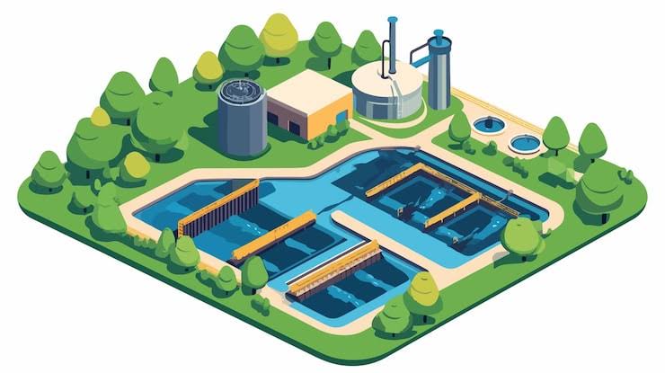 Water and wastewater treatment plant