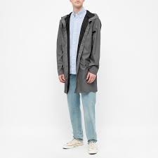 Check spelling or type a new query. Rains Long Jacket Charcoal End