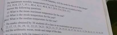 Ratio still has no meaning a temperature of 2o celsius is not much different than a temperature of 1o celsius. On Saturday Will The Mode For This Set Of Data Chunge Thly Temperatures For A City