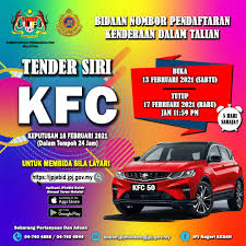 When you buy a vehicle, you will know what is my lucky number. These Kfc Plates Are Up For Bid Starts From Rm20 000