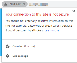 Live Site Error Your Connection Is Not Private Secure Strikingly Help Center