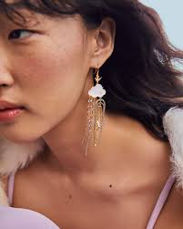 Celeste Cloud Mixed Metal Statement Earrings