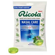 Ricola Max Nasal Care Cool Menthol Drops, 34 count - Fairway