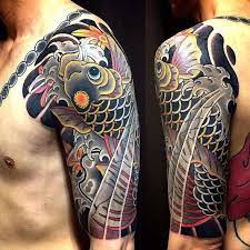Japonais.mais aussi des centaines d'autres tatouages dans nos galeries photos. Tatouages Japonais Symboles Bras Avant Bras Homme Japanese Tattoo Koi Tattoo Sleeve Tattoos