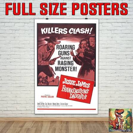 Frankenstein Wine Bride Invitations Jesse James Meets Frankenstein's  Daughter Repro Movie Poster 36"x24" UK