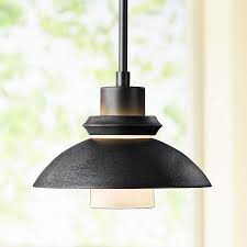 Hubbardton Forge Staccato 10 1 2 W Dark Smoke Mini Pendant 2d158 Lamps Plus